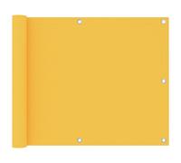 vidaXL Balcony Screen Yellow 75x600 cm Oxford Fabric Outdoor Privacy Fence