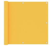 vidaXL Balcony Screen Yellow 90x400 cm Oxford Fabric Outdoor Privacy Fence