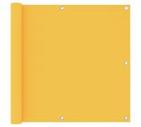 vidaXL Balcony Screen Yellow 90x500 cm Oxford Fabric UK GF0