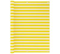 vidaXL Balcony Screen Yellow and White Balcony Privacy Fence Screen Protective