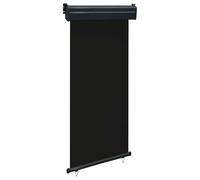 vidaXL Balcony Side Awning 105x250 cm Black
