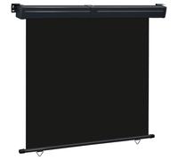 vidaXL Balcony Side Awning 165x250 cm Black