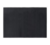 vidaXL Black Bamboo Rug Runner for Living Room/Bedroom/Hallway - Anti-Slip, Water-Resistant Floor Mat, Easy-Clean