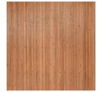 vidaXL Bamboo Area Rug-100x100cm Natural Tone, Durable & Easy Clean Square Rug with Anti-Slip Backing for Living Room