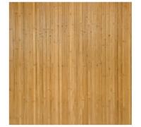 vidaXL Bamboo Area Rug 80x100 cm - Durable, Water-Resistant Rectangular Mat for Living Room with Anti-Slip Backing - Neutral Beige