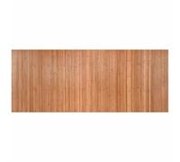 vidaXL Bamboo Area Rug 80x200 cm - Neutral-Tone Rectangular Floor Covering for Indoor Use, Living Room, Hallway with Anti-slip Backing