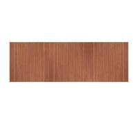 vidaXL Bamboo Area Rug - Brown Rectangular Floor Covering 100x300 cm for Living Room, Lounge - Water-Resistant with Non-slip Back