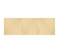 vidaXL Bamboo Area Rug-Rectangular Light Nature, 100x300 cm, Anti-Slip & Water-Resistant for Living Room, Bedroom, Lounge