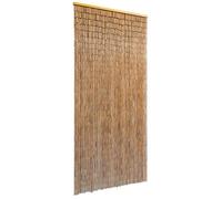 vidaXL Bamboo Door Curtain - 90x200 cm, Brown, Insect Protection, Versatile Application, Easy Entry and Exit, Decorative, Durable