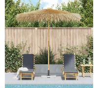 vidaXL Bamboo Garden Parasol with Banana Leaf Roof Sunshade Outdoor Umbrella