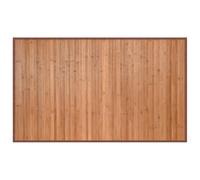vidaXL Bamboo Rug Floor Mat - 60x100 cm Natural Brown Rectangular Carpet Runner for Living Room, Hallway, Anti-Slip, Easy to Clean
