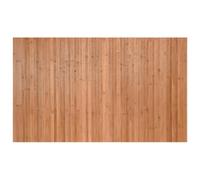 vidaXL Bamboo Rug Floor Mat 60x100 cm - Water-Resistant, Rectangular Area Carpet Runner for Living Room, Hallway, Bedroom, and Office with Non-Slip Backing in Natural Brown