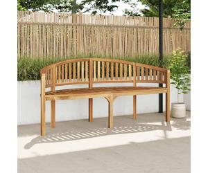 vidaXL Banana Bench 180 cm Solid Teak Wood