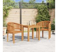 vidaXL Solid Teak Wood Banana Chair Outdoor Garden Balcony Seating Furniture