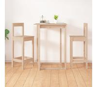 vidaXL Bar Chairs 2 pcs 40x41.5x112 cm Solid Wood Pine