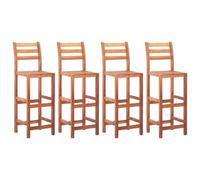 vidaXL Bar Chairs 4 pcs Solid Acacia Wood