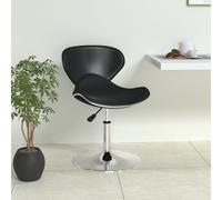 vidaXL Bar Stool Black Faux Leather