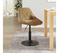 vidaXL Bar Stool Brown Velvet
