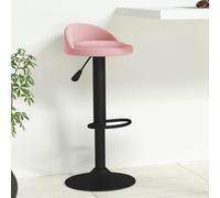 vidaXL Bar Stool Pink Velvet