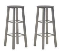 Vidaxl Bar Stools 2 Pcs Anthracite Mdf Bar Stools