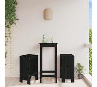 (black pine, 40 x 36 x 75 cm) vidaXL Garden Stools Outdoor Bar Stool Wooden Chair 2 pcs Solid Wood Pine