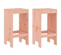 (natural douglas, 40 x 36 x 75 cm) vidaXL Garden Stools Outdoor Bar Stool Wooden Chair 2 pcs Solid Wood Pine