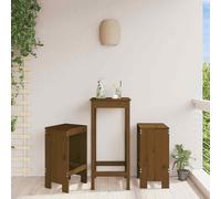 (honey brown pine, 40 x 36 x 75 cm) vidaXL Garden Stools Outdoor Bar Stool Wooden Chair 2 pcs Solid Wood Pine
