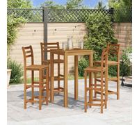 vidaXL Bar Stools 4 pcs Solid Acacia Wood