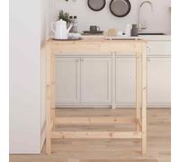 (brown, 100 x 50 x 110 cm) vidaXL Bar Table Dining Room Wooden Bistro Table Pub Table Solid Wood Pine