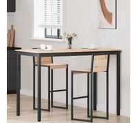 VidaXL Bar Table 150 X 80 X 105 Cm Solid Pine Wood Natural Rectangular