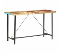 vidaXL Bar Table 180cm Solid Reclaimed Wood Breakfast Dining Desks Stands