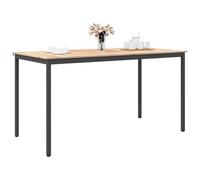 vidaXL Bar Table Beige 200 x 100 x 105 cm Solid Pine Wood, Kitchen Square, Industrial Style Design, Durable Materials for Modern Spaces, Addition to Your Home Decor, Functional