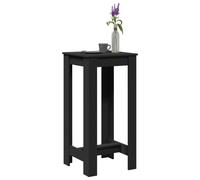 vidaXL Bar Table Kitchen Counter Table Bistro Table Black Engineered Wood