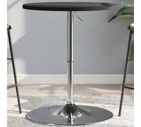 vidaXL Bar Table Black 60x60x90 cm Engineered Wood and Chromed Steel