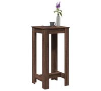 Bar Table Brown Oak 51x50x103.5 cm Engineered Wood