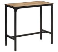 vidaXL Bar Table Garden Outdoor Table Bistro Table Solid Rough Wood Mango