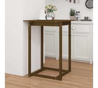 vidaXL Bar Table Honey Brown 80x80x110 cm Solid Wood Pine UK HOT