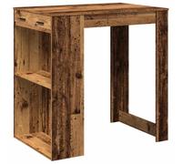vidaXL Bar Table Kitchen Counter Table Bistro Table Old Wood Engineered Wood