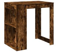 vidaXL Bar Table Kitchen Counter Table Bistro Table Smoked Oak Engineered Wood