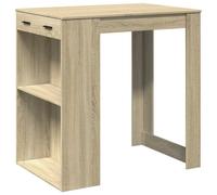vidaXL Bar Table Kitchen Counter Table Bistro Table Sonoma Oak Engineered Wood