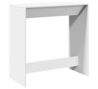 vidaXL Bar Table Kitchen Counter Table Bistro Table White Engineered Wood