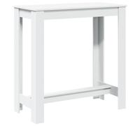vidaXL Bar Table White 102x50x103.5 cm Engineered Wood