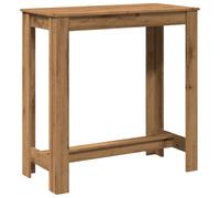 vidaXL Bar Table Kitchen Pub Table Bistro Table Artisan Oak Engineered Wood