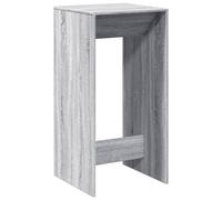 vidaXL Bar Table Kitchen Pub Table Bistro Table Grey Sonoma Engineered Wood