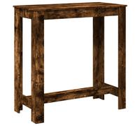 vidaXL Bar Table Kitchen Pub Table Bistro Table Smoked Oak Engineered Wood
