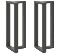 Bar Table Legs T-Shaped 2 pcs Anthracite 40x35x(100-101) cm Steel