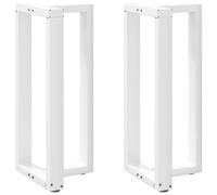 Table Legs T-Shaped White Powder-Coated Steel 50x35x(90-91)cm 2pcs Heavy-Duty XL