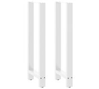 Bar Table Legs White 2 pcs 40x(110-111) cm Steel