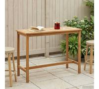 VidaXL Bar Table Natural 150 X 75 X 105 Cm Solid Teak Wood