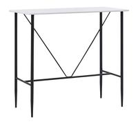 vidaXL Bar Table White 120x60x110 cm MDF UK